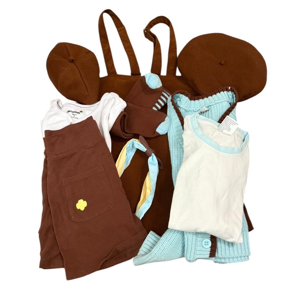 Girl Scout Brownie Clothes 9 Piece Bundle